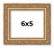 6x5 Solid Wood Antique Picture Frame with UV-Resistant Acrylic & Acid-Free Backing, Available in 4 Finishes: Bronze, Gold, Silver, and Gold with Black